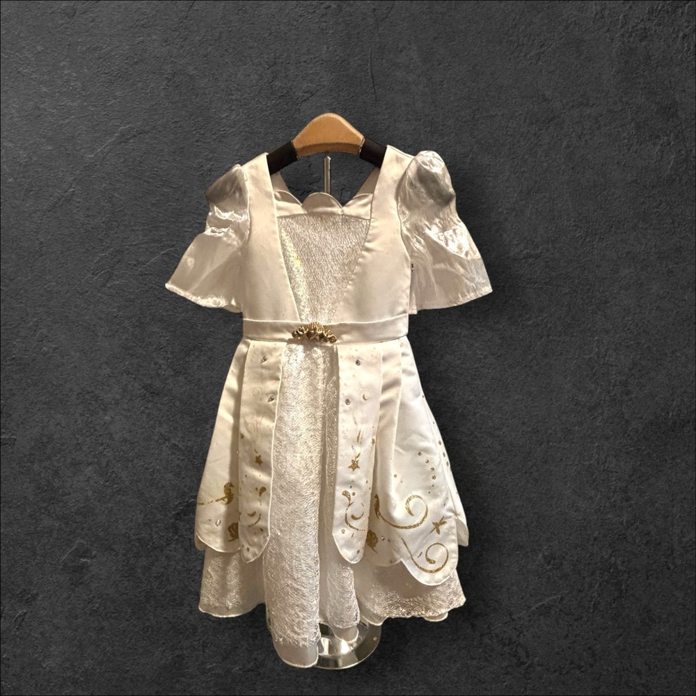 Disney 3T Formal Ariel Satin, Chiffon, Layered Wedding Dress. Exclnt cndtn. - Picture 5 of 14